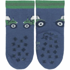 Sterntaler ABS Peutersokken Twin Pack Cars/Tractor Blauw -Sterntaler sterntaler abs peutersokken twin pack cars tractor blauw a409143 2