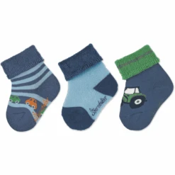 Sterntaler Baby Sokken 3-Pack Cars Blauw