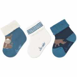 Sterntaler Baby Sokken 3-Pack Rhino Medium Blauw -Sterntaler sterntaler baby sokken 3 pack rhino medium blauw a409347 4