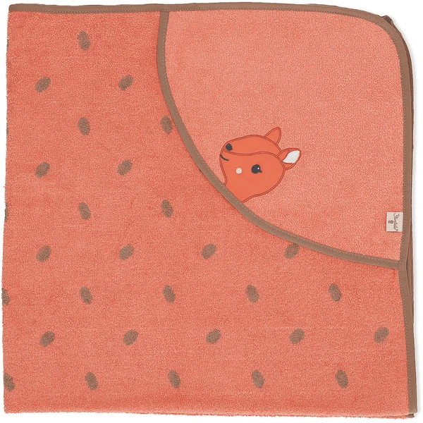 Sterntaler Badcape Enna Koraal 100 X 100 Cm 3 Sterntaler Badcape Enna Koraal 100 X 100 Cm