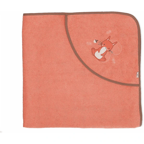 Sterntaler Badcape Met Capuchon Enna Uni Koraal 100 X 100 Cm 3 Sterntaler Badcape Met Capuchon Enna Uni Koraal 100 X 100 Cm