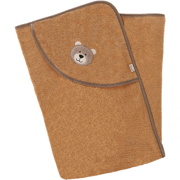 Sterntaler Badhanddoek 100 X 100 Cm Beer Roest 4 Sterntaler Badhanddoek 100 X 100 Cm Beer Roest - Afbeelding 2