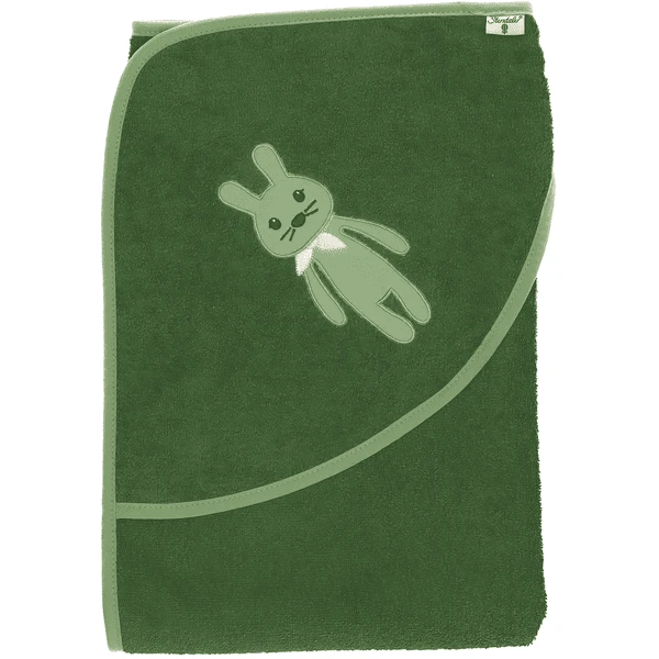 Sterntaler Badhanddoek Kinni Uni Donkergroen 100 X 100 Cm 4 Sterntaler Badhanddoek Kinni Uni Donkergroen 100 X 100 Cm - Afbeelding 2