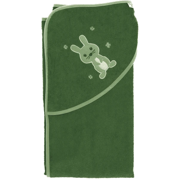 Sterntaler Badhanddoek Kinni Uni Donkergroen 100 X 100 Cm 5 Sterntaler Badhanddoek Kinni Uni Donkergroen 100 X 100 Cm - Afbeelding 3