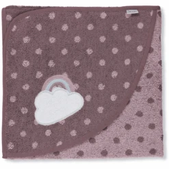 Sterntaler Badhanddoek Pauline Licht Paars 100 X 100 Cm -Sterntaler sterntaler badhanddoek pauline licht paars 100 x 100 cm a301080 3