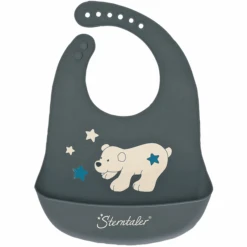 Sterntaler Elia Silicone Slabbetje IJzer Grijs -Sterntaler sterntaler elia silicone slabbetje ijzer grijs a384514 3