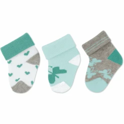 Sterntaler First Baby Socks 3-Pack Hearts White -Sterntaler sterntaler first baby socks 3 pack hearts white a409337 4