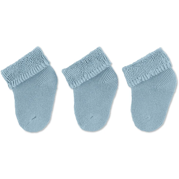 Sterntaler First Baby Socks 3-Pack Light Blue 6 Sterntaler First Baby Socks 3-Pack Light Blue - Afbeelding 4