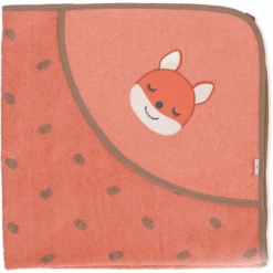 Sterntaler GOTS Badhanddoek Met Kap Enna Koraal 80 X 80 Cm -Sterntaler sterntaler gots badhanddoek met kap enna koraal 80 x 80 cm a351339 3