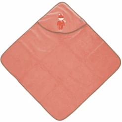 Sterntaler GOTS Badhanddoek Met Kap Enna Uni Koraal 80 X 80 Cm -Sterntaler sterntaler gots badhanddoek met kap enna uni koraal 80 x 80 cm a351331 2