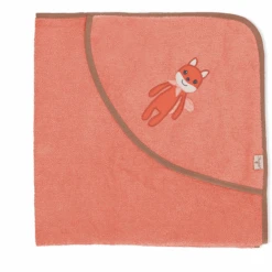 Sterntaler GOTS Badhanddoek Met Kap Enna Uni Koraal 80 X 80 Cm -Sterntaler sterntaler gots badhanddoek met kap enna uni koraal 80 x 80 cm a351331 3
