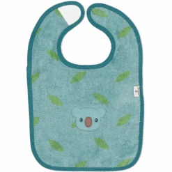 Sterntaler GOTS Klittenband Slabbetje Kalla Blauw Gemêleerd