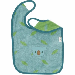 Sterntaler GOTS Klittenband Slabbetje Kalla Blauw Gemêleerd -Sterntaler sterntaler gots klittenband slabbetje kalla blauw gemeleerd a351315 4