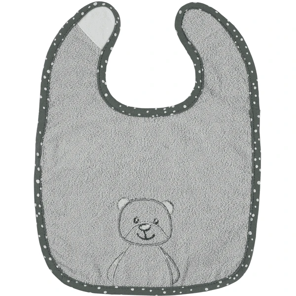 Sterntaler Klittenband Slabbetje Baylee Grijs 4 Sterntaler Klittenband Slabbetje Baylee Grijs - Afbeelding 2