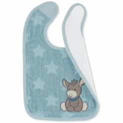 Sterntaler Kunststof Klittenband Slabbetje Emmi Medium Blauw