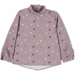 Sterntaler Lange Mouw Zwemshirt Hartje Paars