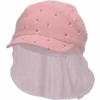 Sterntaler Peaked Cap Met Nekbeschermer Bloemen Lichtroze -Sterntaler sterntaler peaked cap met nekbeschermer bloemen lichtroze a402317