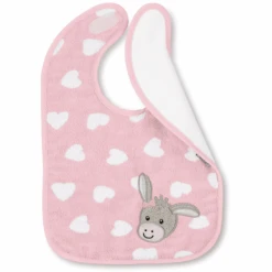 Sterntaler Plastic Klittenband Slabbetje Emmi Girl Rosa