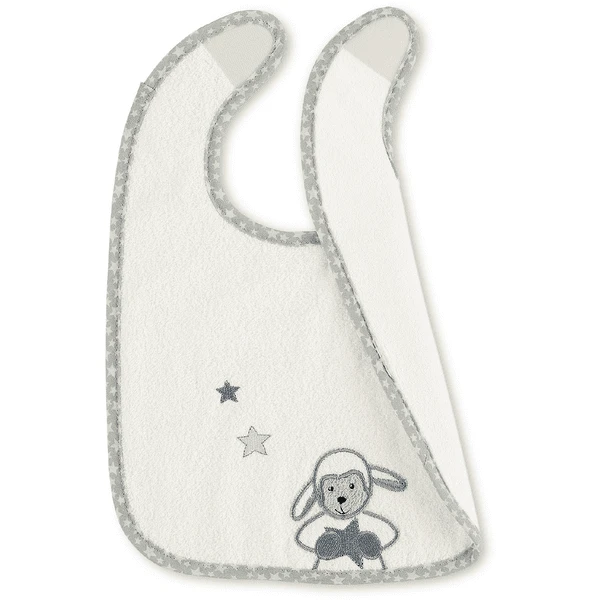 Sterntaler Plastic Klittenband Slabbetje Stanley Ecru 3 Sterntaler Plastic Klittenband Slabbetje Stanley Ecru