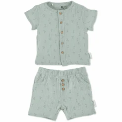Sterntaler Set Shirt+short Palmboom Medium Groen