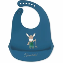 Sterntaler Siliconen Slabbetje Emmilius Medium Blauw -Sterntaler sterntaler siliconen slabbetje emmilius medium blauw a326976 2