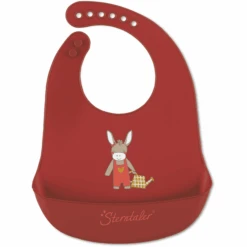 Sterntaler Siliconen Slabbetje Emmily Donkerrood -Sterntaler sterntaler siliconen slabbetje emmily donkerrood a326979 2