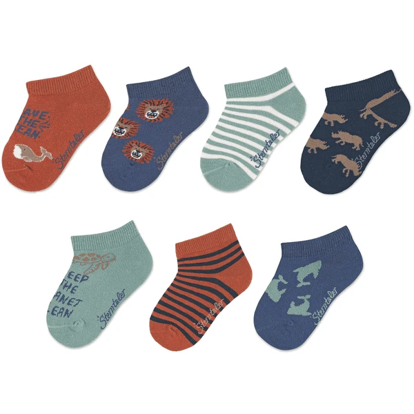 Sterntaler Sneaker Sokken 7-pack Roest 6 Sterntaler Sneaker Sokken 7-pack Roest - Afbeelding 4