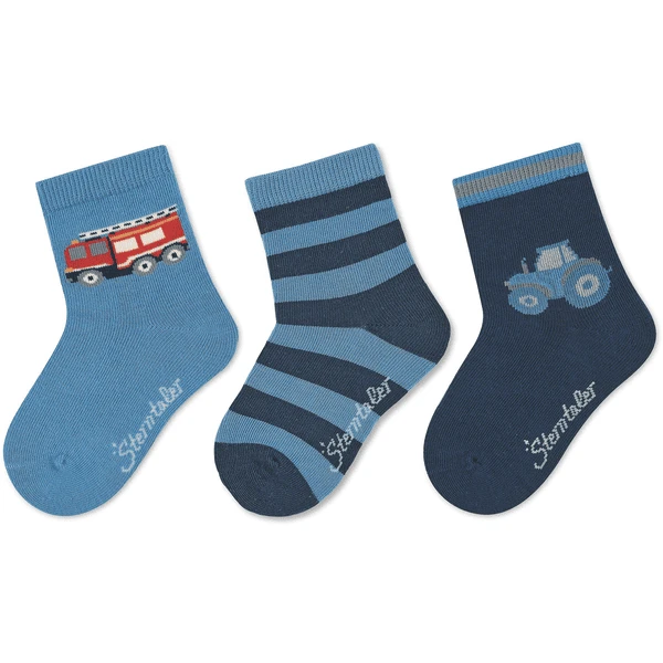 Sterntaler Sokken 3-pack Country Life Marine 7 Sterntaler Sokken 3-pack Country Life Marine - Afbeelding 5