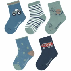 Sterntaler Sokken 5-pack Jongens Medium Blauw -Sterntaler sterntaler sokken 5 pack jongens medium blauw a409401 4