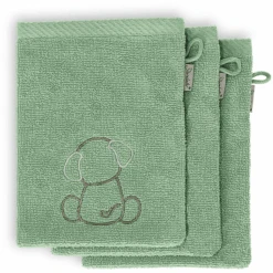 Sterntaler Washandschoenen 3 Pack Hond Groen
