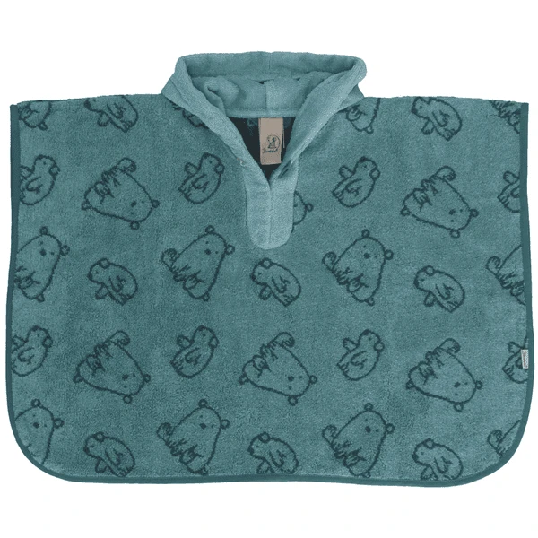 Sterntaler Zwemponcho Elia Donker Turquoise 4 Sterntaler Zwemponcho Elia Donker Turquoise - Afbeelding 2